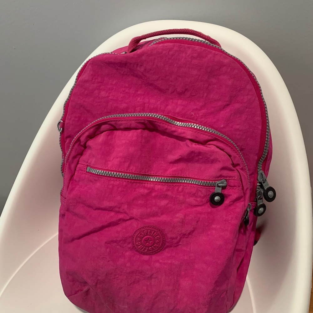 hot pink kipling backpack